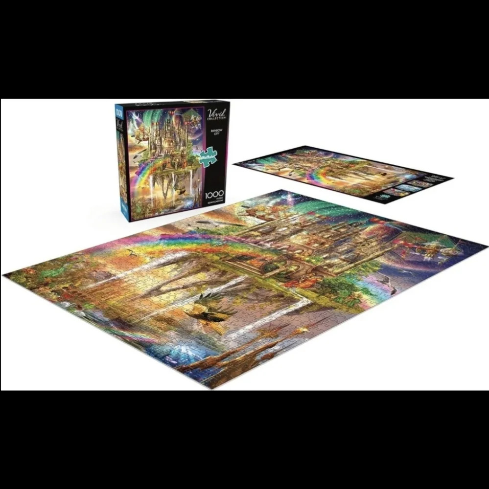 Buffalo Vivid Collection Rainbow City Puzzle 1000 pieces